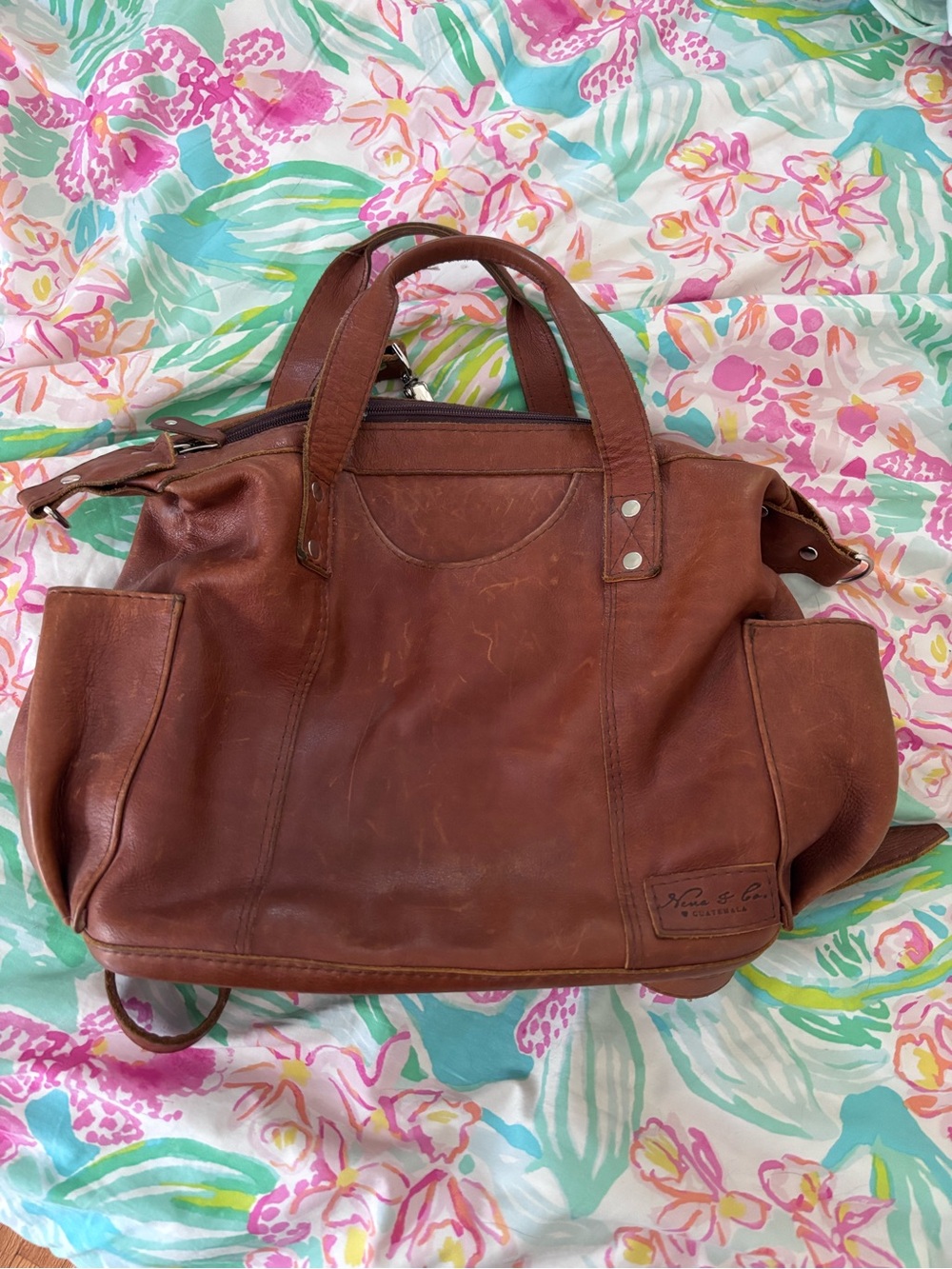 Nena & Co. Cafe Leather MCDB with Corte Lining